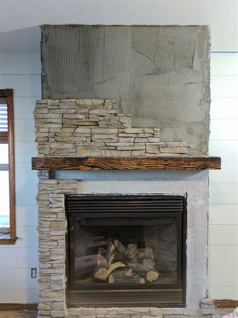 Stacked Stone Fireplace Ideas - House Reconstruction