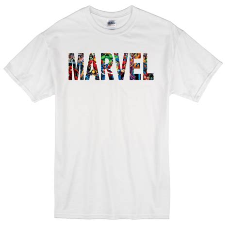 marvel heroes white T-shirt - newgraphictees.com