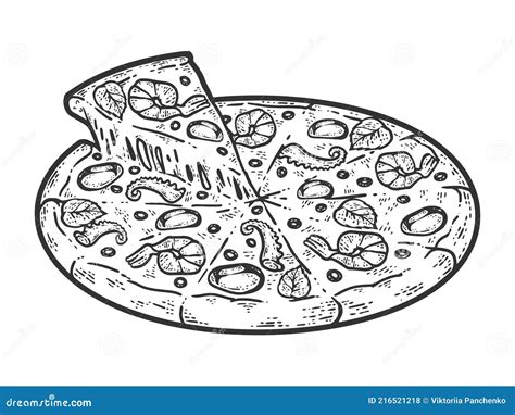 Round Pizza Slices Icon Fast Food Menu Concept Isolated Over White Background Flat Cartoon ...