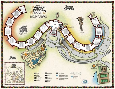 Disney Animal Kingdom Lodge Map - Yetty Katharyn