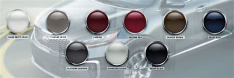 Kia Sorento Color Chart