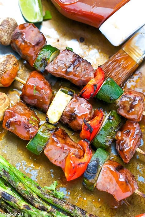 Tender Beef Kabobs With Tangy Barbecue Sauce - Cooking LSL