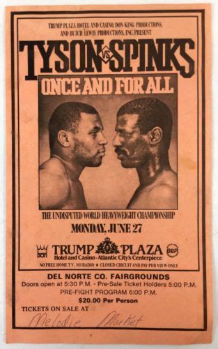 Mike Tyson vs Michael Spinks Original Fight Poster Vintage Rare | Mike tyson, Boxeo, Cartel