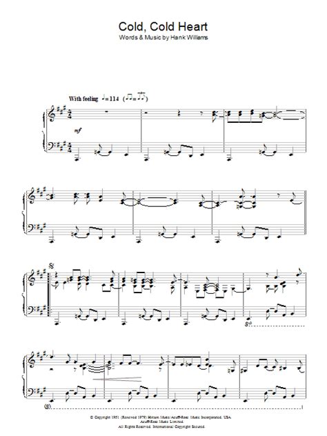 Cold, Cold Heart | Sheet Music Direct