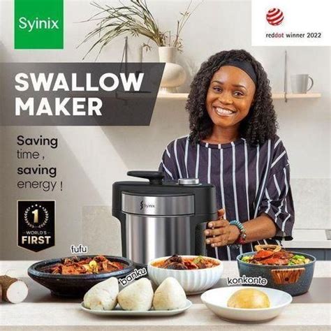 Black Friday Discounts for CLEARANCE OFFER Syinix Fully Automatic Ugali Cooker Swallow Maker ...