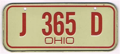 Ohio Mini Bicycle License Plate – XOBYOT.COM