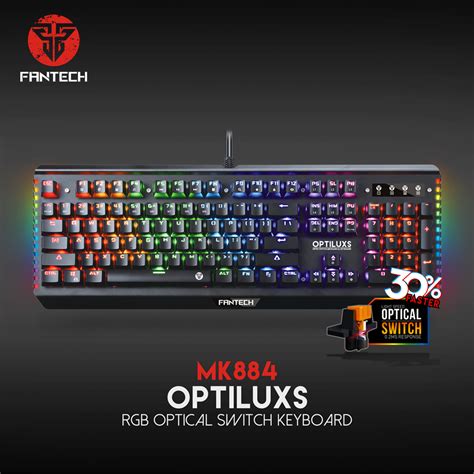 FANTECH MK884 Optiluxs RGB Optical Switch Keyboad - FANTECH