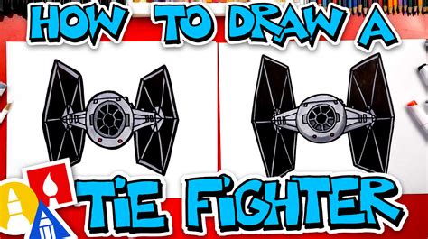 How To Draw A TIE Fighter From Star Wars - Art For Kids Hub