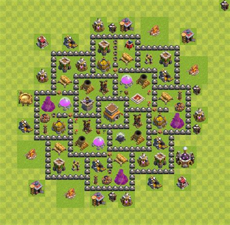 Town Hall 8 Trophy Base Design