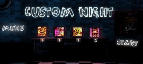 FNAF 1's Custom Night (My Design) by Some-Crappy-Edits on DeviantArt