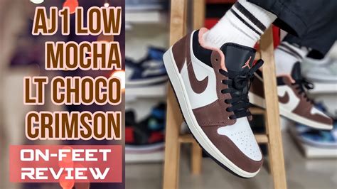 AIR JORDAN 1 LOW MOCHA | ON - FEET REVIEW - YouTube