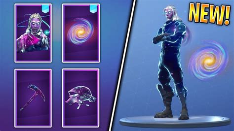 Fortnite: ENTIRE GALAXY SKIN SET ITEMS In-Game! (Backbling, Pickaxe ...