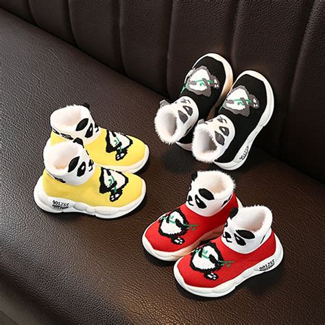 Toddler Soft-Sole Knitted Panda Shoes - Panda Online Buy