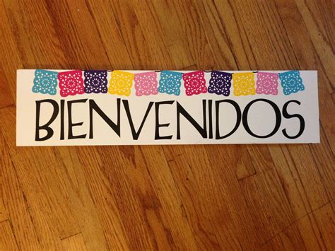 Welcome/bienvenidos papel picado sign | Spanish classroom, Classroom ...