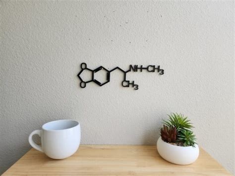 DINOZOZO MDMA Molecule Science Art Chemistry Art Custom Metal Signs - Custom Laser Cut Metal Art ...