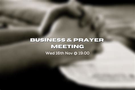 Business Meeting & Prayer Evening - Eastside Community Church