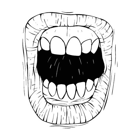 Vector lips sketch black and white 26301352 Vector Art at Vecteezy