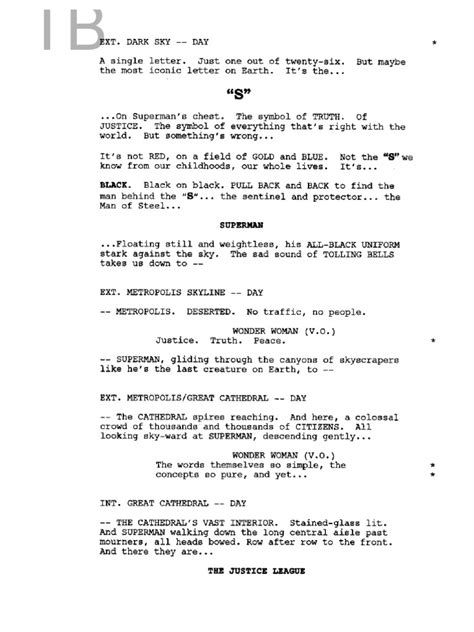 Justice League Mortal Script | PDF