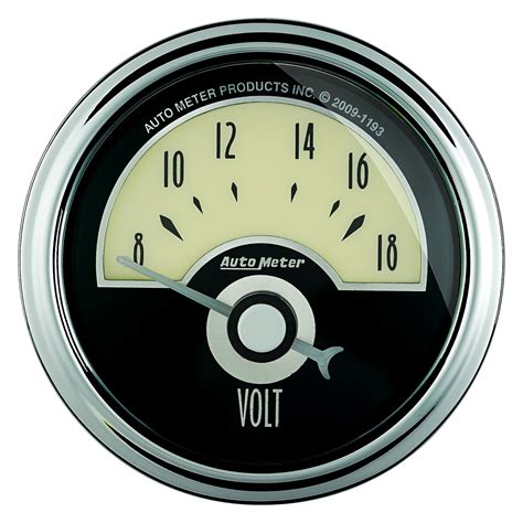 Auto Meter® 1191 - Cruiser AD Series 2-1/16" Voltmeter Gauge, 8-18V