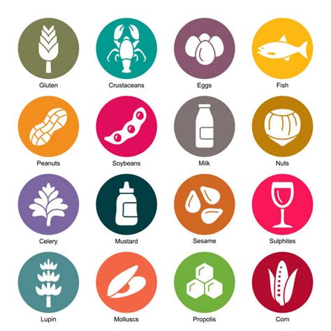 Allergen Symbols Illustrations, Royalty-Free Vector Graphics & Clip Art - iStock