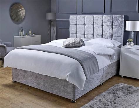 🆒 CLOSE OUT SALE 🌈 SILVER DOUBLE & KING SIZE DIVAN BED WTH MATTRESS ...