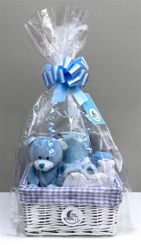 Blue Baby Boy Gift Baskets | Baby boy gift baskets, Baby shower gift basket, Baby gift basket