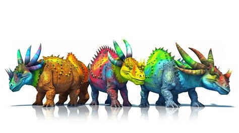 Herd 3d Illustration Of A Zuniceratops On White Background Backgrounds | JPG Free Download - Pikbest