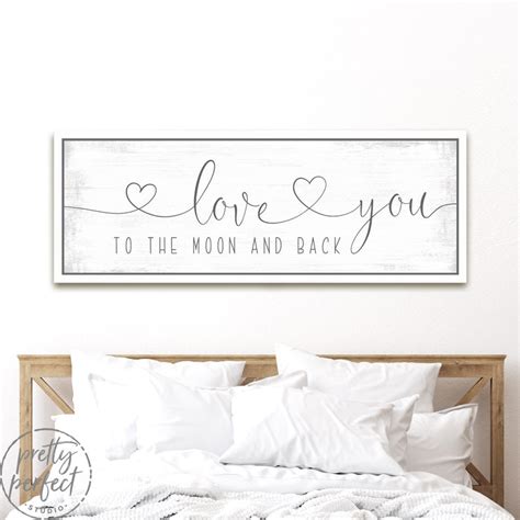 Love You to the Moon and Back Sign Love You to the Moon and - Etsy