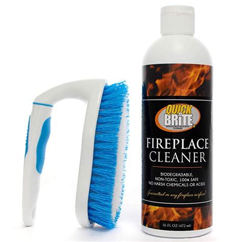 Quick N Brite Fireplace Gel Cleaner for Brick, Stone, Rock, Tile, and ...