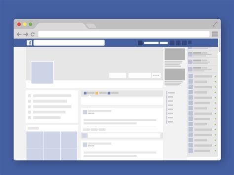 Facebook Wireframes by Natanael on Dribbble