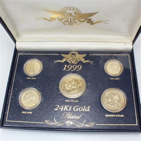 1999 24kt Gold Plated Coin Set | Property Room