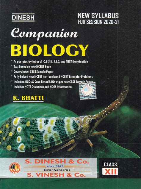 Companion Biology For Class - 12 Second Hand Books - Snatch Books