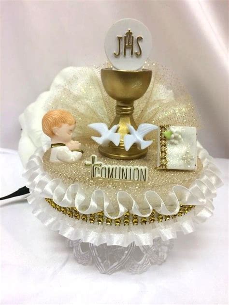 Christening or First Holy Communion Cake Topper or Centerpiece