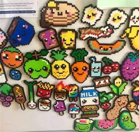 Perler Food Perler Magnets Pinterest Perler Beads Beads And Hama | The ...