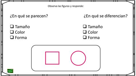 Ejercicio de atención: Semejanzas y diferencias de figuras geométricas ...