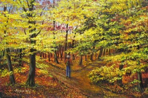 Two Roads Diverged In A Yellow Wood Painting at PaintingValley.com | Explore collection of Two ...