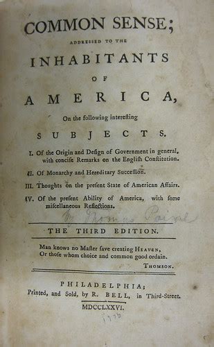 Common Sense, by Thomas Paine (1776) - ZSR Library