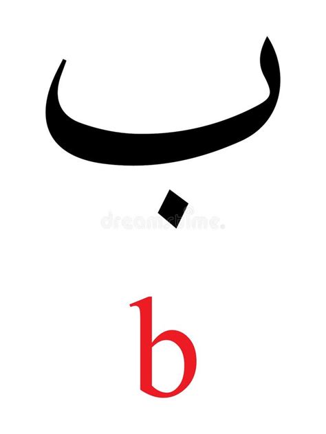 Arabic Letter BA with Latin Transliteration Stock Vector - Illustration of desert, history ...