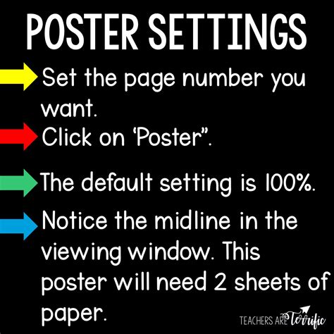 7 Terrific & Easy Tips for Printing Posters - Teachers Are Terrific! A ...