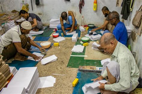 Envelope makers’ lives: folding up