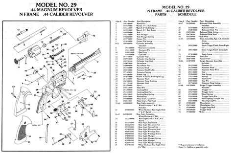 Smith & Wesson Model No. 29 Magnum Revolver - Схемы (оружие) - Галерея оружия и боеприпасов