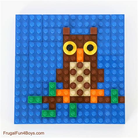 LEGO Animal Mosaic Building Cards - Frugal Fun For Boys and Girls