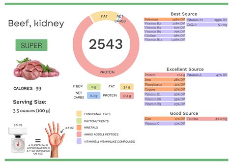 Beef Kidney Nutrients