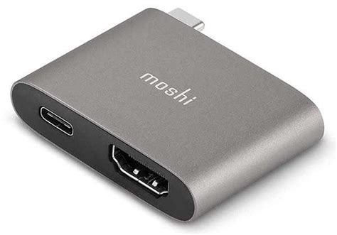 Moshi USB-C to HDMI Adapter with up to 60W Power Delivery | Gadgetsin