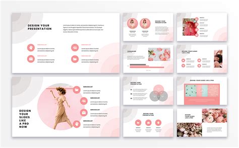 Professional Pink PowerPoint template for $16