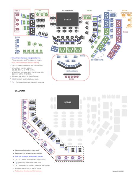 Dimitriou's Jazz Alley - Seating Chart