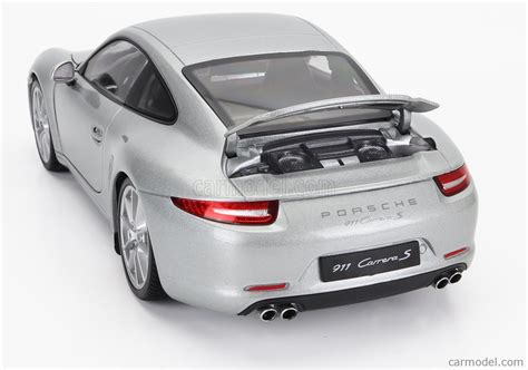 WELLY WE18047S Scale 1/18 | PORSCHE 911 991 CARRERA S COUPE 2013 SILVER