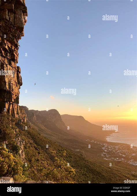 Sunset from Table Mountain Stock Photo - Alamy