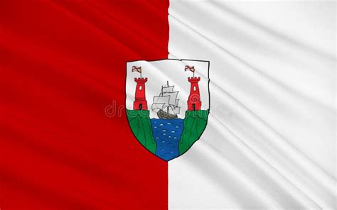 Flag of County Cork is the Largest and Southernmost County in Ir Stock Illustration ...