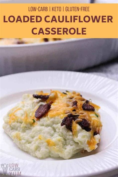 Loaded Cauliflower Casserole (Keto) | Low Carb Yum